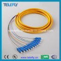 Cable de remiendo óptico de la fibra de Sc, cable de remiendo de la fibra óptica